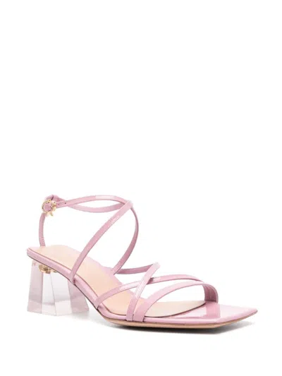 Shop Gianvito Rossi 60mm Plever Sandals In 粉色