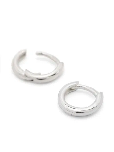 Wouters & Hendrix Les Eternelles Everyday Hoop Earrings In 银色