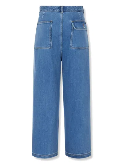 Studio Tomboy Patch-pocket Jeans In 蓝色