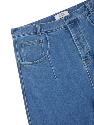 Studio Tomboy Patch-pocket Jeans In 蓝色