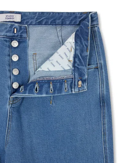 Studio Tomboy Patch-pocket Jeans In 蓝色