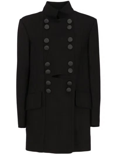Pre-owned Vivienne Westwood Double-breasted Coat In 黑色