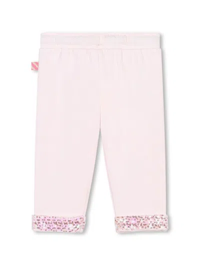 Billieblush Sequin-embellished Track Pants In 粉色