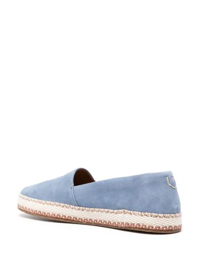 Canali Suede Espadrilles In 蓝色