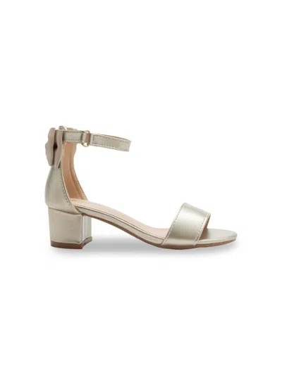 Tulleen Satin-finish Block-heels Sandals In 金色
