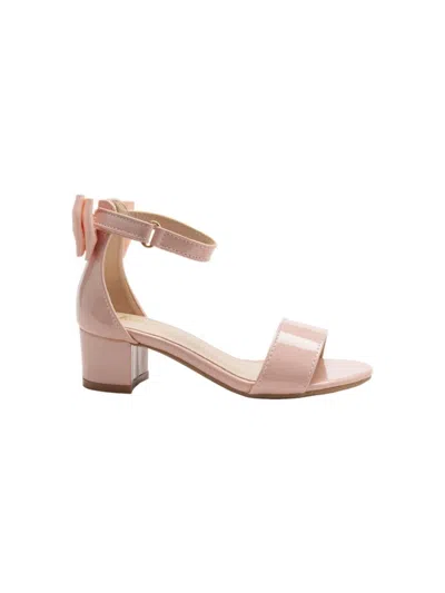 Tulleen Patent-finish Block-heels Sandals In 粉色