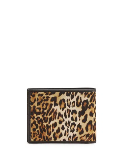 Giuseppe Zanotti Albert Leopard-print Wallet In 褐色