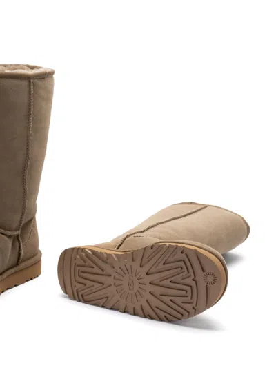 Ugg Womens Tan Classic Ii Tall Logo-embellished Suede Boots Eur 37 / 4 Uk In 褐色