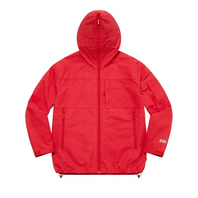 Pre-owned Supreme Full Zip Facemask Jacket 'red'