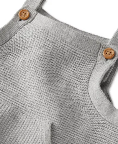 Carter's Little Planet By  Baby Organic Cotton Sweater Knit Overalls In Heather Grey