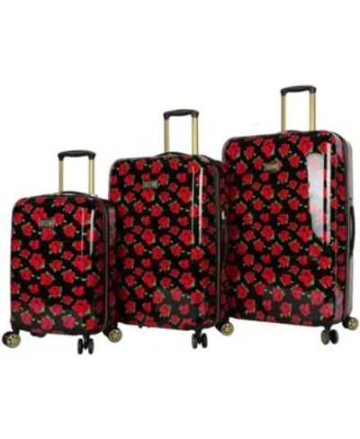 Betsey Johnson Hardside Luggage Collection In Flamingo Strut