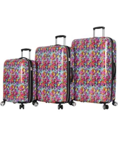 Betsey Johnson Hardside Luggage Collection In Flamingo Strut