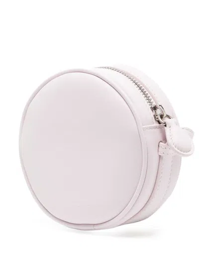 Courrèges Reedition Leather Circle Bag In Pink