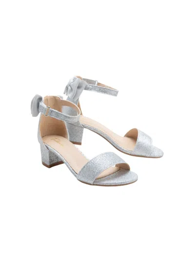 Tulleen Glitter Block-heels Sandals In Pink