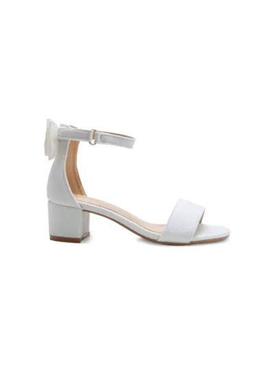 Tulleen Leather Block-heel Sandals In White