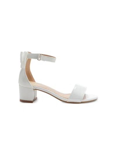 Tulleen Satin-finish Block-heels Sandals In White