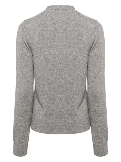 Comme Des Garçons Cashmere Cardigan In Grey