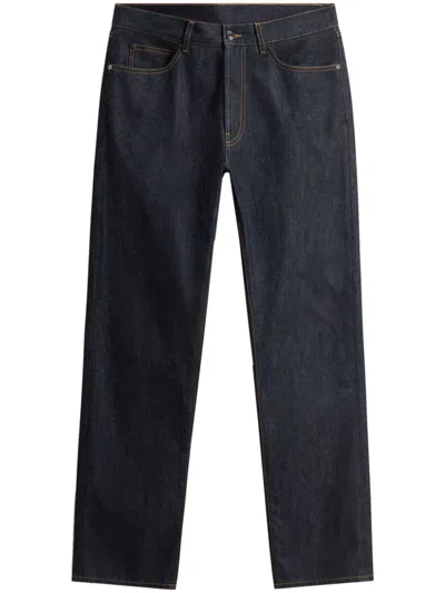 Woolrich Jeans With Belt Loops In Blue