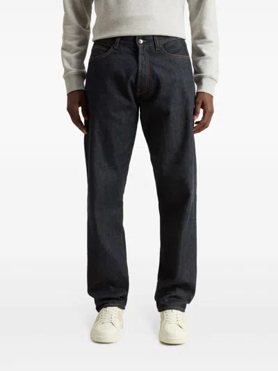 Shop Woolrich Selvedge Jeans In Blue