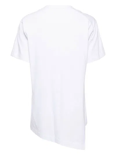 Comme Des Garçons Heart T-shirt In White
