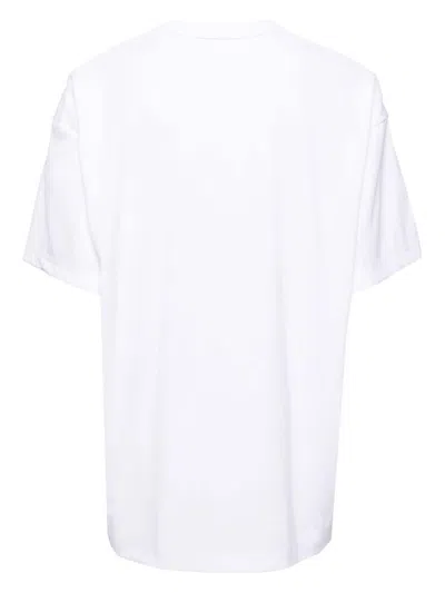 Comme Des Garçons Sequin-embellished T-shirt In White