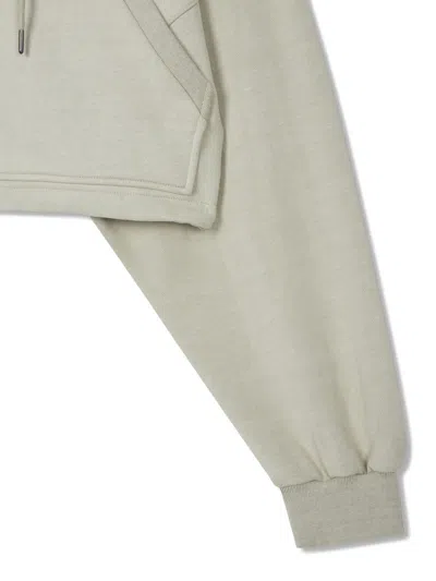 Studio Tomboy Zip-down Hoodie In Neutrals