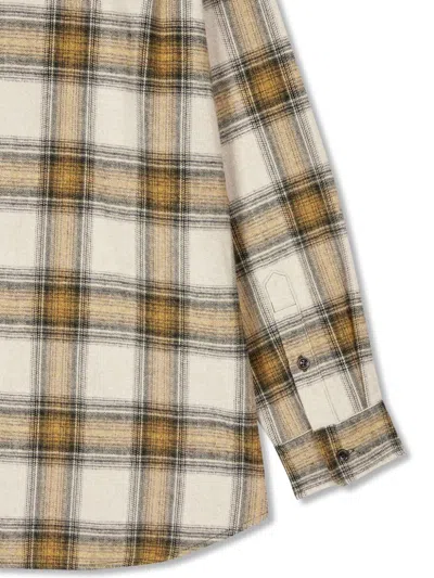 Studio Tomboy Checked Hoodie In Neutrals