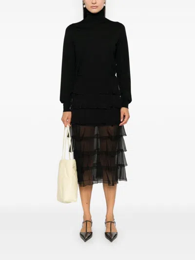 The Row Essentials Kensington Cashmere Turtleneck Sweater In Black