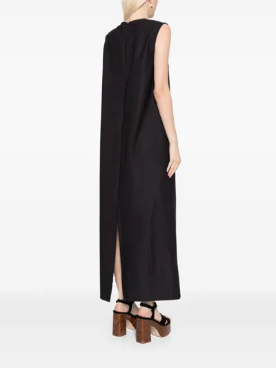 Bambah Black Hibiscus Sleeveless Dress In Black