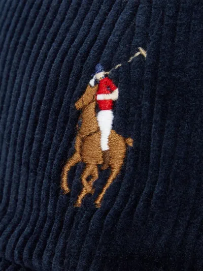 Polo Ralph Lauren Corduroy Baseball Cap In Blue