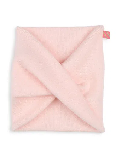 Billieblush Pompom-detail Beanie And Snood Set In Pink