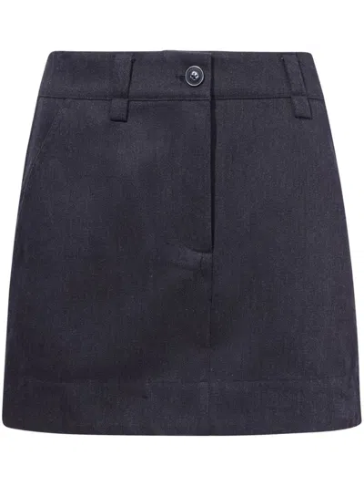 Proenza Schouler White Label Silas Miniskirt In Grey