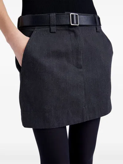Proenza Schouler White Label Silas Miniskirt In Grey