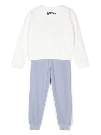 John Richmond Junior Logo-embroidered Tracksuit Set In White