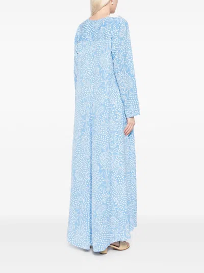 Bambah Blue Azalea Maxi Dress In Blue