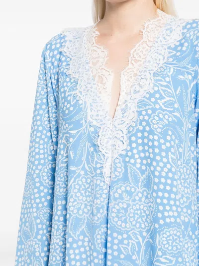 Bambah Blue Azalea Maxi Dress In Blue