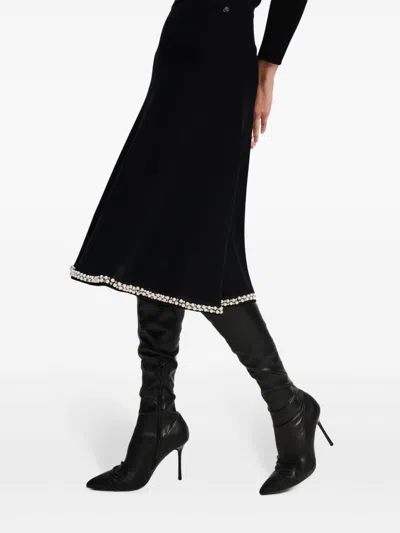 Karl Lagerfeld Essential A-line Skirt In Black