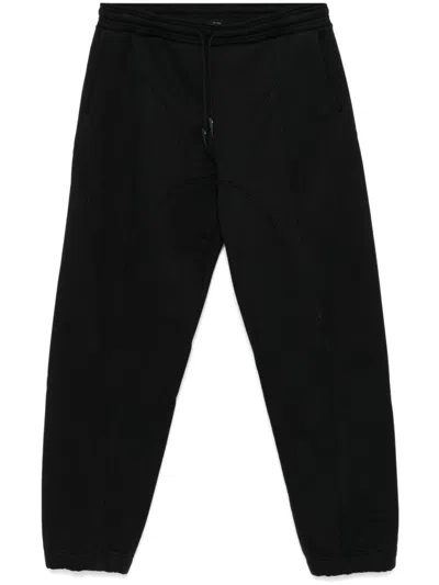 Mugler Cotton Track Trousers In Black