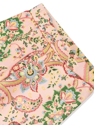 Etro Girl's Paisley-print Bootcut Trousers In Pink