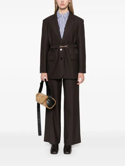 Maje Vilini Blazer In Brown