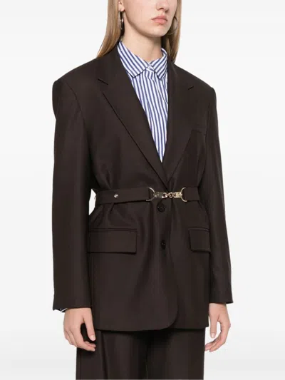 Maje Vilini Blazer In Brown