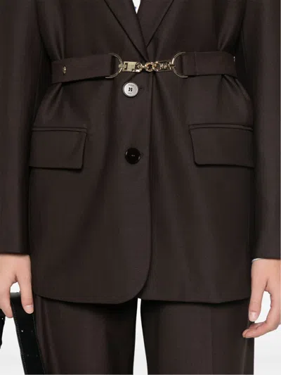 Maje Vilini Blazer In Brown