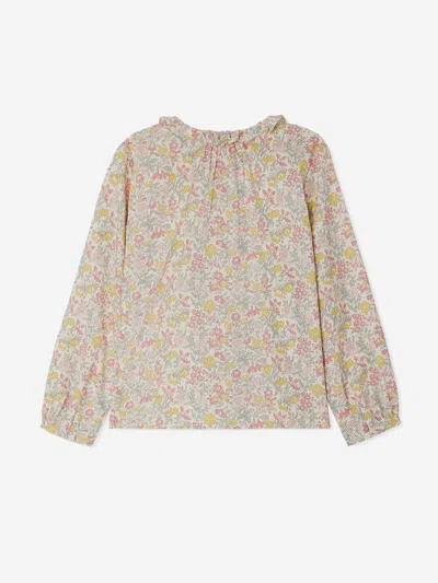 Bonpoint Floral-print Ruffle-detail Blouse In Multicoloured