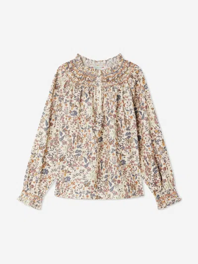 Bonpoint Petale Cotton Blouse In Multicoloured