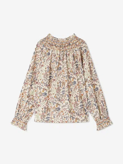 Bonpoint Petale Cotton Blouse In Multicoloured
