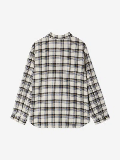 Bonpoint Altman Checked Organic-cotton Shirt In Multicoloured