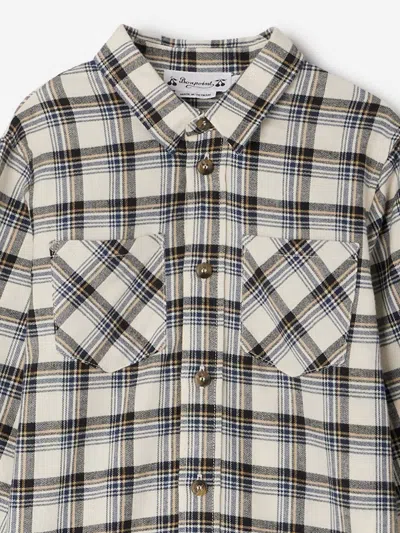 Bonpoint Altman Checked Organic-cotton Shirt In Multicoloured