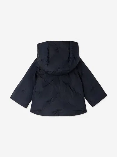 Bonpoint Girl's Bonno Cherry Embroidered Jacket In Blue