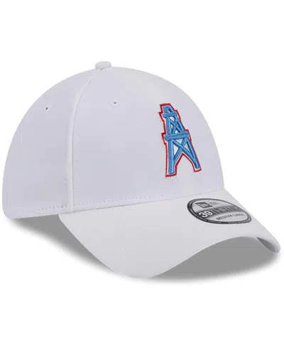 New Era Men's White Tennessee Titans Main 39thirty Flex Hat In White
