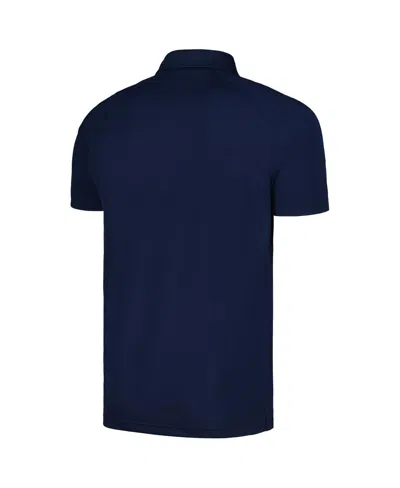 Levelwear Navy New York Yankees Sector Batter Up Raglan Polo In Navy